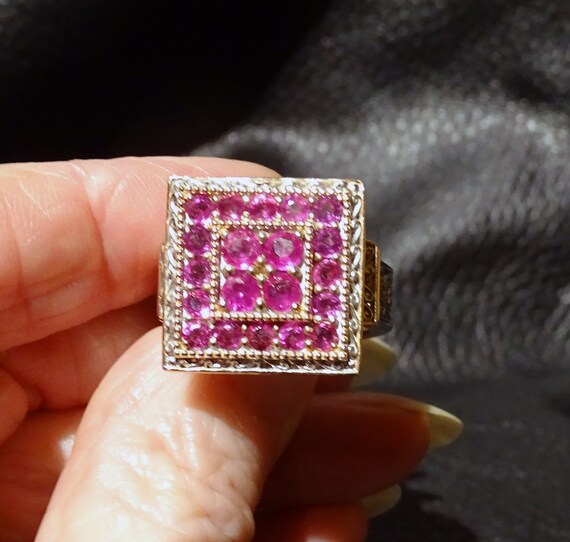 Natural Ruby Ring, No Fill,  Exceptional Color - image 2