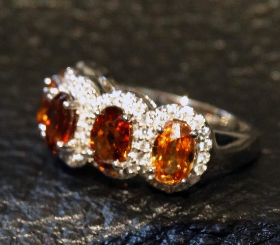 Natural Zircon Ring Earth Mined Gems Vintage Etsy Australia