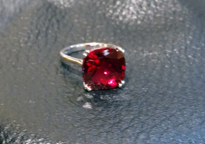 Ruby Solitaire Ring image 5