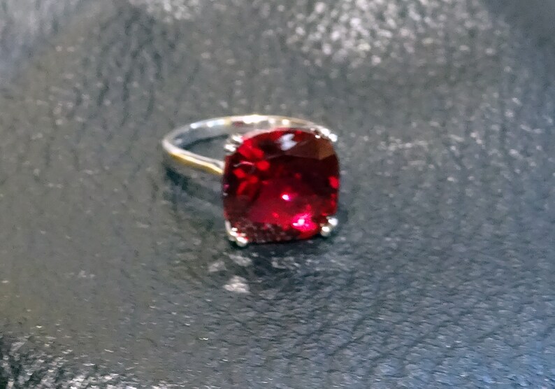 Ruby Solitaire Ring image 10