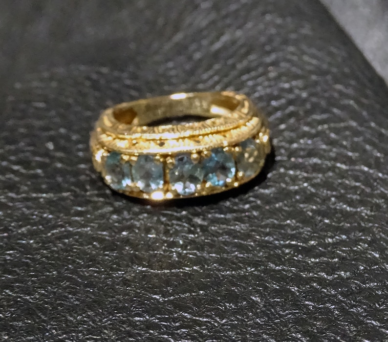 Natural Alexandrite Ring 14K Gold Art Deco - Etsy