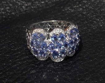 Tanzanite Sterling Ring 3.5 Carats