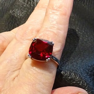 Ruby Solitaire Ring image 2