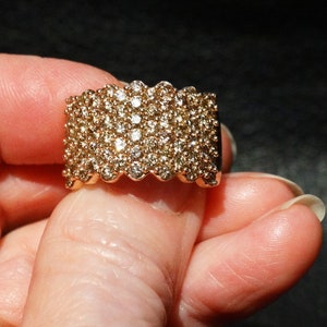 Champagne Diamond Ring, 2 ctw Rose Gold image 1
