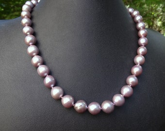 Japanese Kasumiga Pearl Necklace, RARE Natural Lavender Color - Etsy