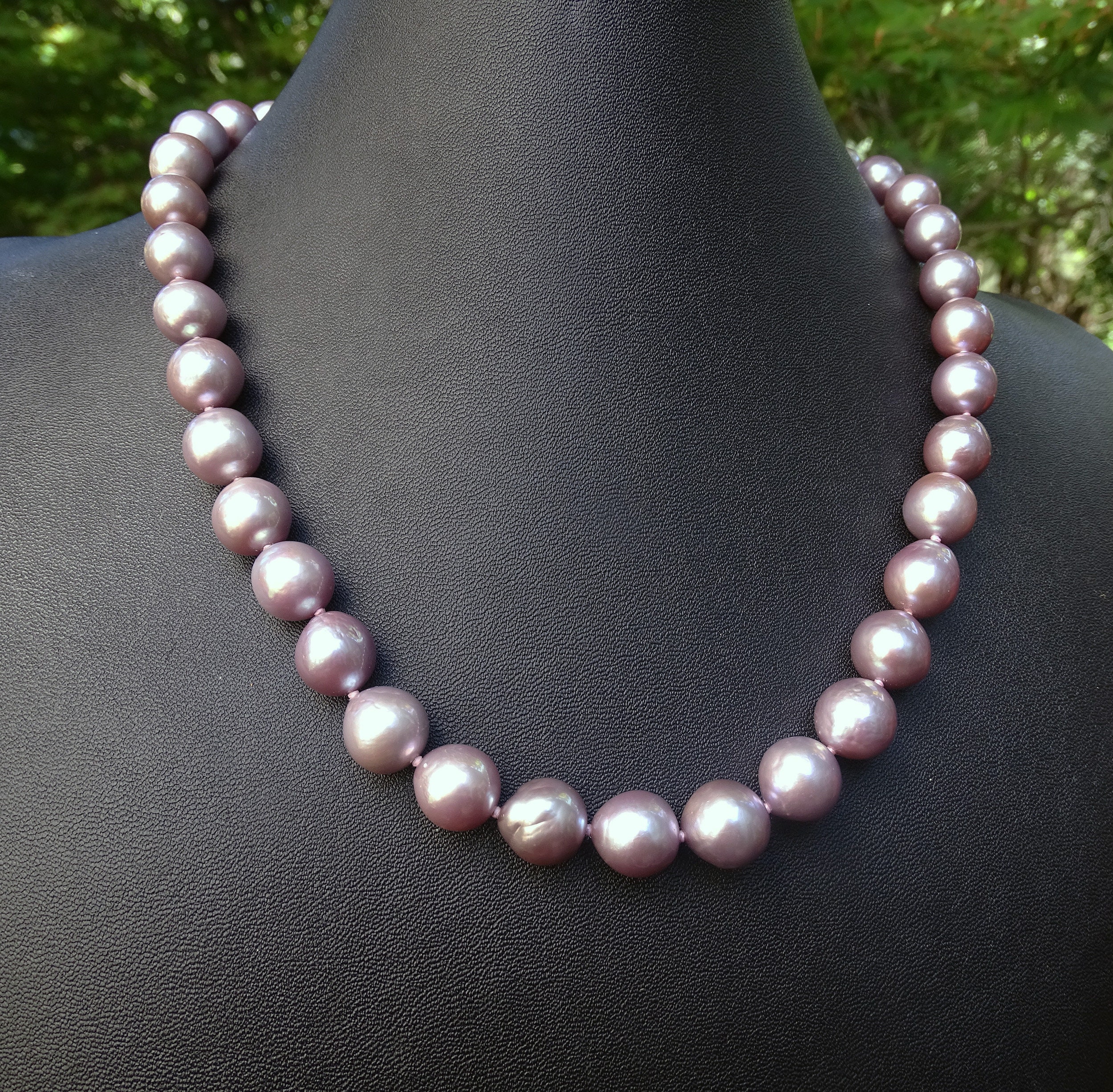 Japanese Kasumiga Pearl Necklace, RARE Natural Lavender Color - Etsy