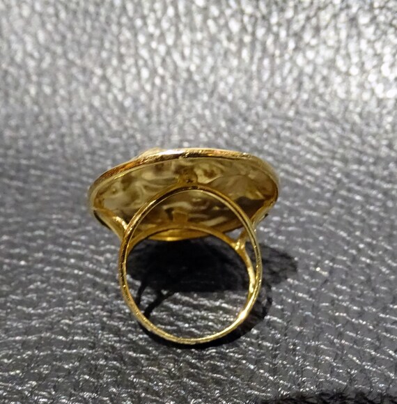 Cupid Statement Ring, 18K Gold over Sterling Silver View 4