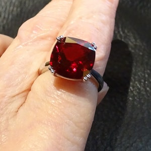 Ruby Solitaire Ring image 1