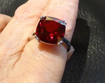 Ruby Solitaire Ring