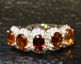 Natural Zircon Ring, Earth Mined Gems, Vintage