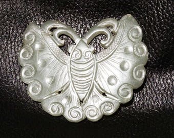 Jade Butterfly Pendant, Hetian Nephrite, Qing Dynasty 1800s