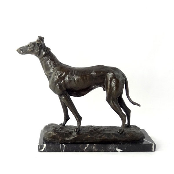 Bronze Greyhound Sculpture Signed Emmanuel Fremiet (1824-1910)