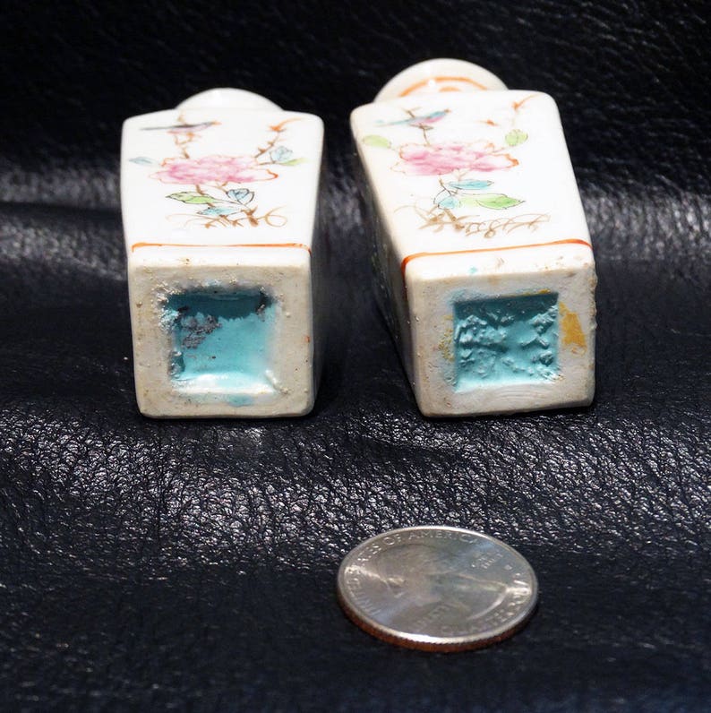 Miniature Chinese Vases Vintage 1900 Etsy