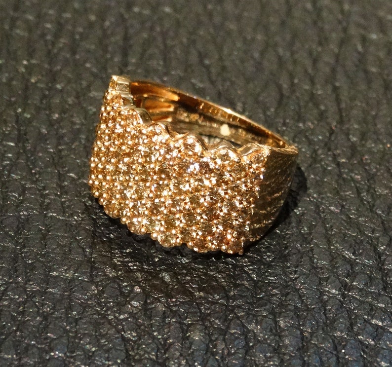 Champagne Diamond Ring, 2 ctw Rose Gold image 5