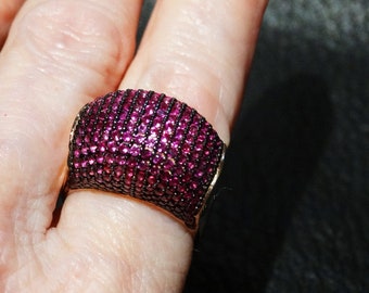 Natural Ruby Ring, Vintage Estate Jewelry