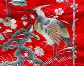 Antique Chinese Embroidery Qing Dynasty Skirt 1850 Handmade PHENOMENAL CONDITION