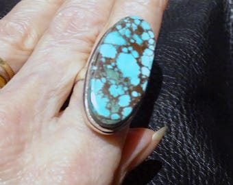 Turquoise Statement Ring, Vintage Estate Jewelry