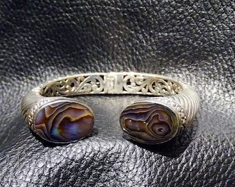 Sterling Abalone Bracelet, Handmade