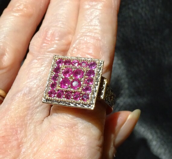 Natural Ruby Ring, No Fill,  Exceptional Color - image 1