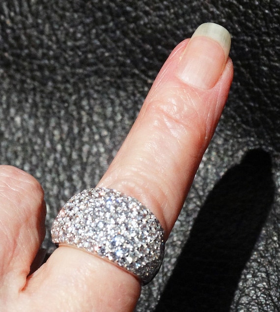 Cubic Zirconia Ring, Sterling