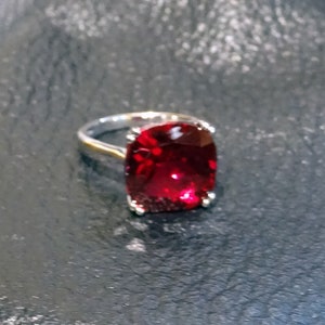 Ruby Solitaire Ring image 6