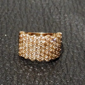 Champagne Diamond Ring, 2 ctw Rose Gold image 3