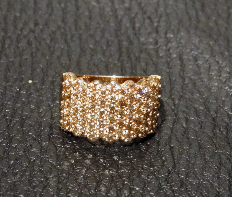 Champagne Diamond Ring, 2 ctw Rose Gold image 3