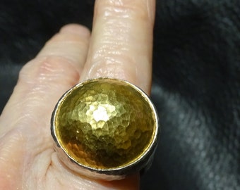 Gurhan Statement Ring, 24K Gold, Sterling Silver