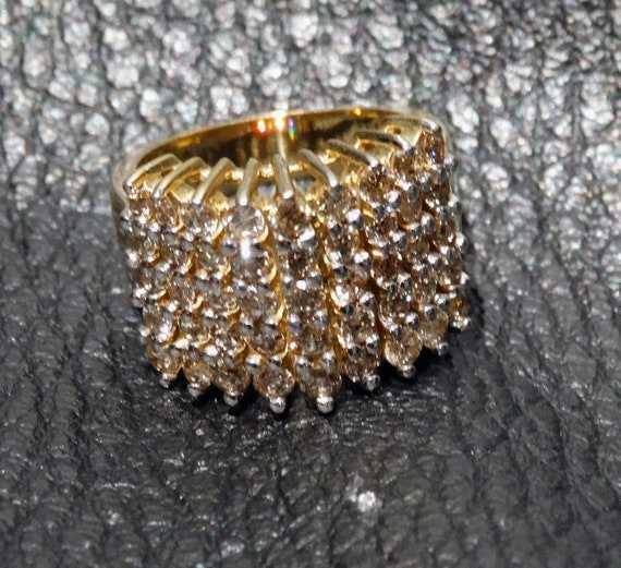 Champagne Diamond Ring, 14K Gold, Fancy Color - image 2