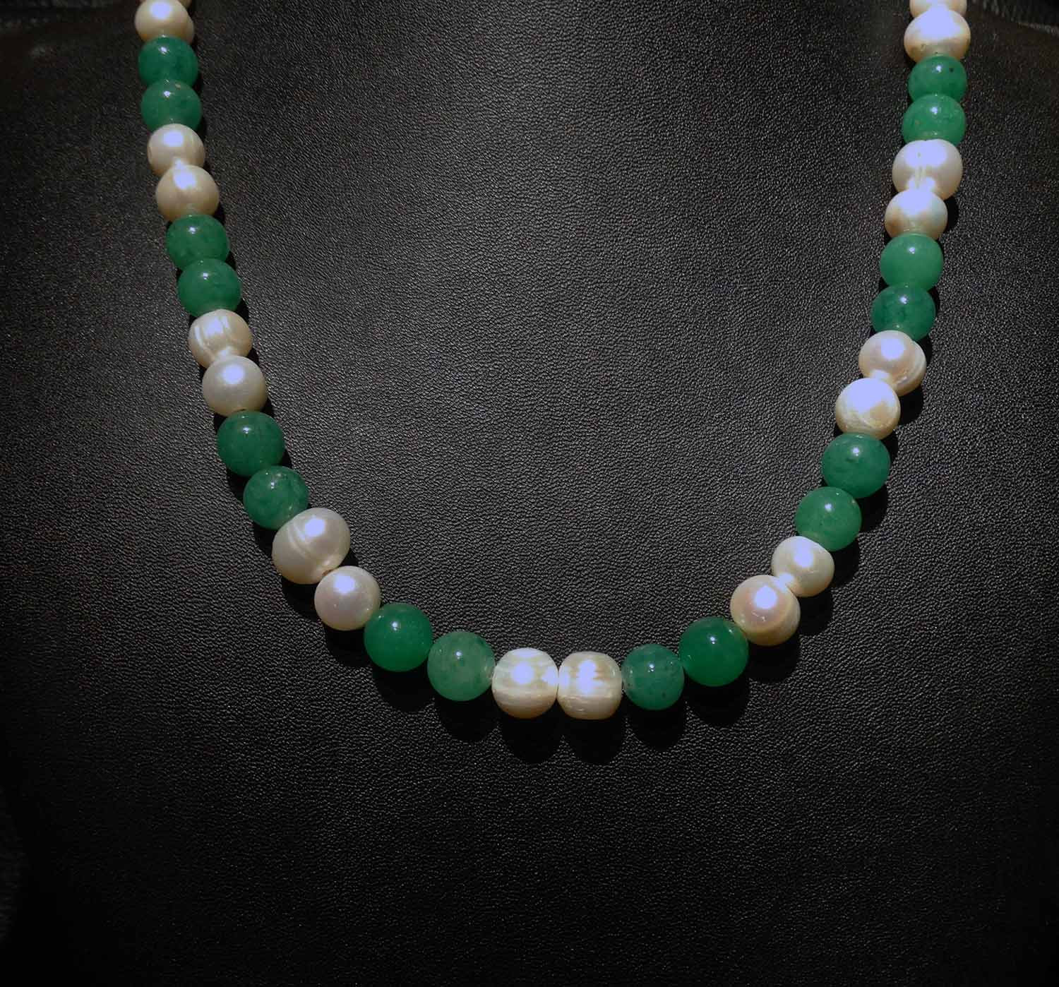 Pearl Jade Necklace 20 Inches - Etsy India