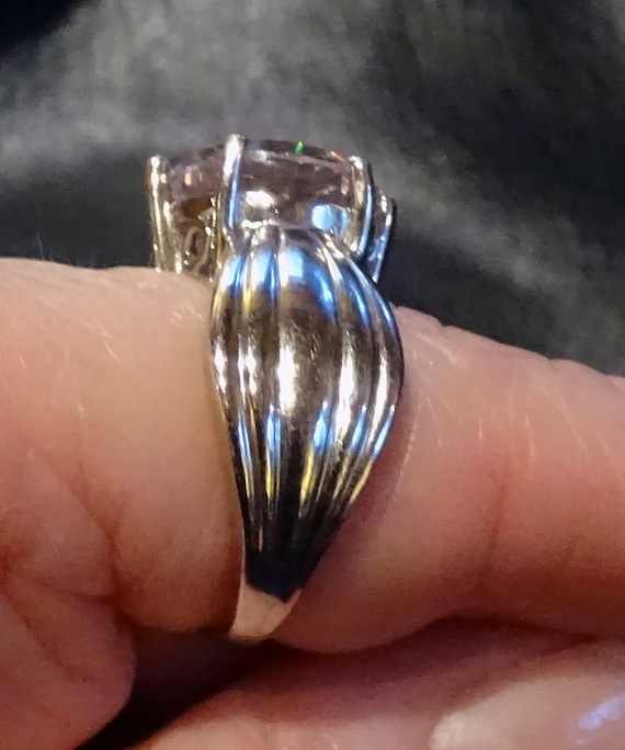 Solitaire CZ Ring, Platinum over Sterling, AAA Qu… - image 10