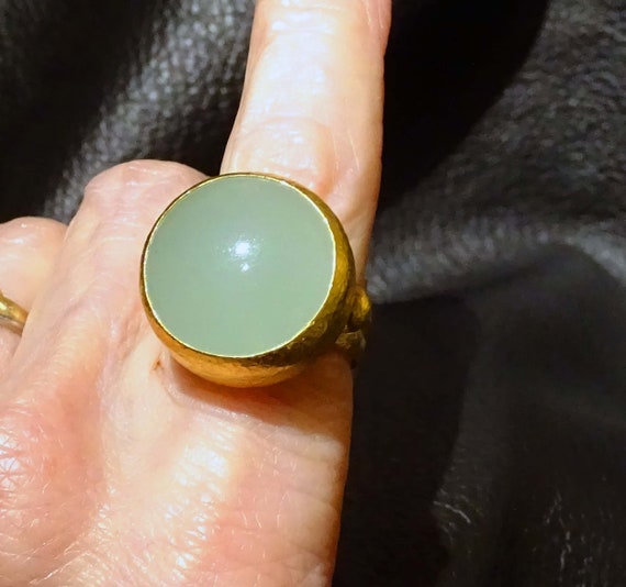 24K Gurhan Aquamarine Ring, 17 Grams - image 6