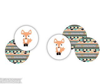 Printable Fox Thank You Tags Baby Shower Birthday Woodland | Etsy