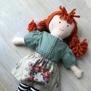 Dressed Rag Doll, Handmade Rag Doll With Clothes image 1