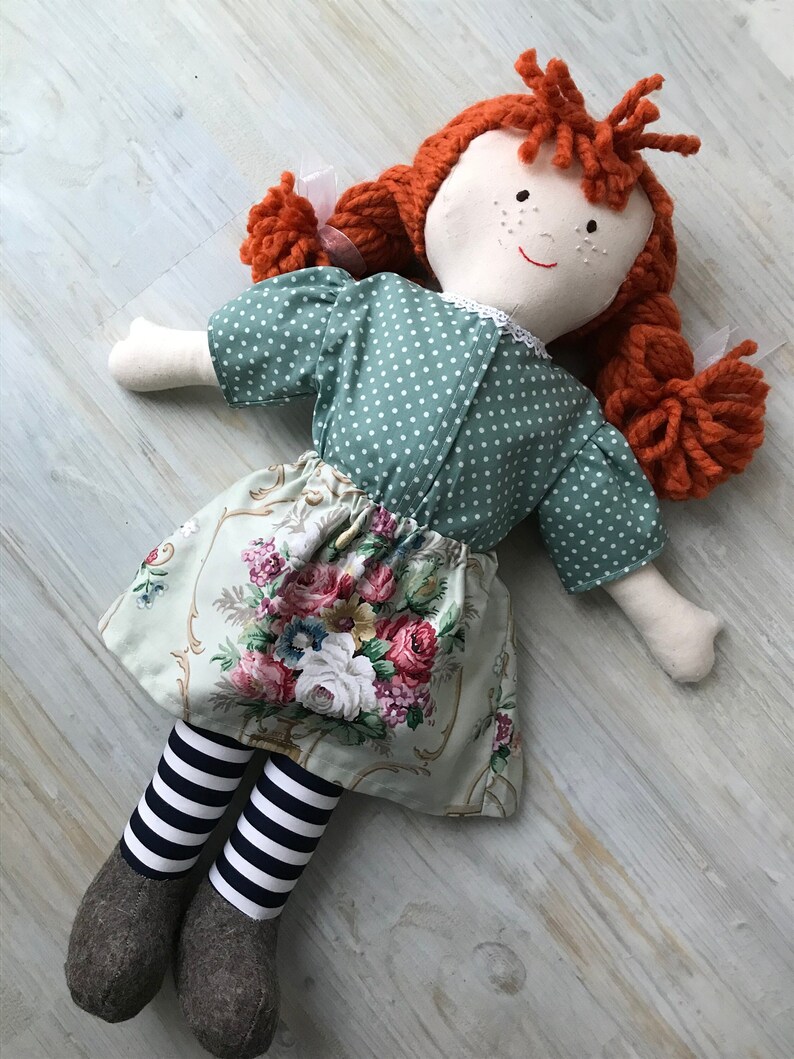 Dressed Rag Doll, Handmade Rag Doll With Clothes image 1