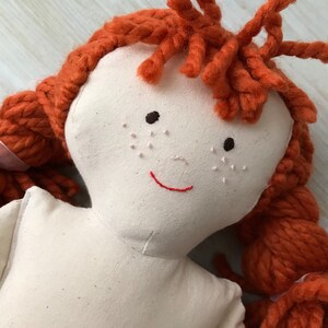 Dressed Rag Doll, Handmade Rag Doll With Clothes image 8