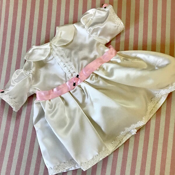 Doll Clothes Party Dress, Flower Girl, Wedding Dress