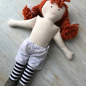 Dressed Rag Doll, Handmade Rag Doll With Clothes image 7