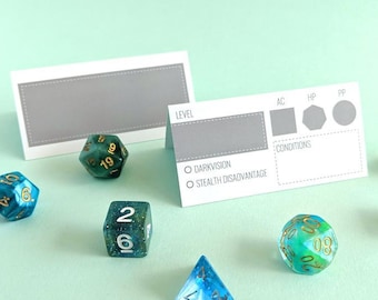 Tracker di iniziativa / Moderno / Cancellabile / Dungeons & Dragons / RPG / Dungeon Master / DnD