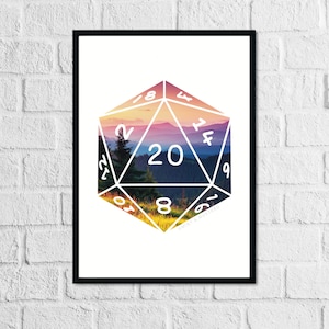Favoured Terrain Mountains Art Print | Inspired by the D&D 5e Ranger Class