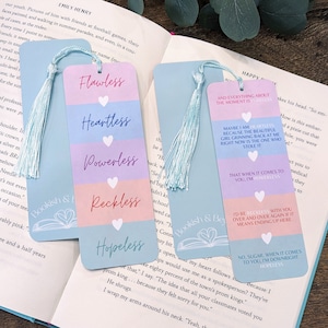 Chestnut Springs Bookmarks | Bookish & Beyond | Inspired by Elsie Silver&#39;s Flawless Series | Spicy Romance and Cowboy Romance Books