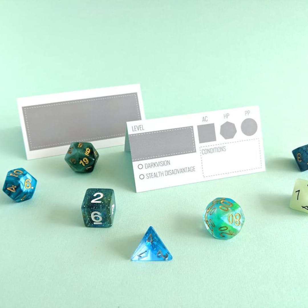 Initiative Trackers | Modern | Erasable | Dungeons & Dragons | RPG ...