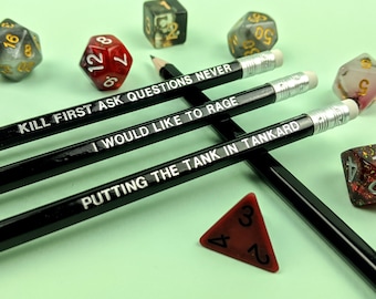 Barbarian Class D&D-potloodset: Dungeons and Dragons en tabletop-RPG