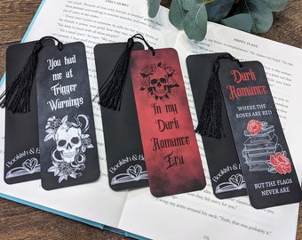 Dark Romance Lesezeichen: Geschenk für Bücherwürmer und Leseratten