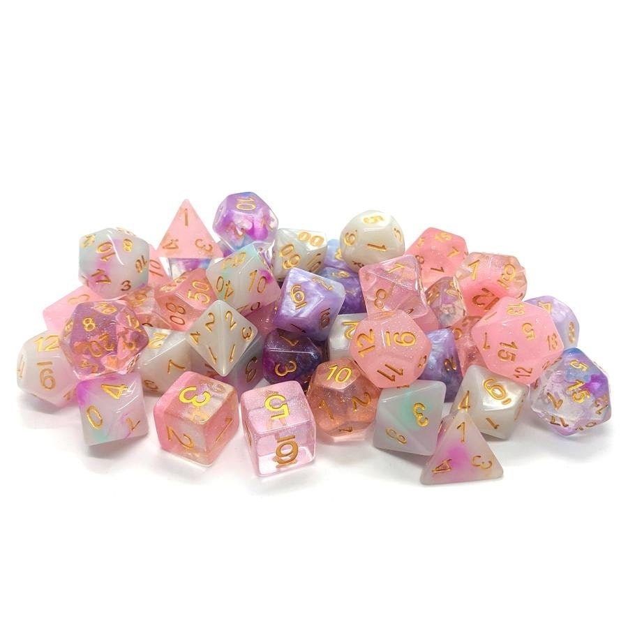 Daydream Dice Palette | Pink Purple Polyhedral Dice Set | Dungeons an…