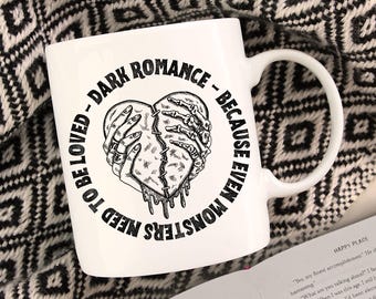 Monster Romance Mug: Bookish Gift for Dark Romance Readers
