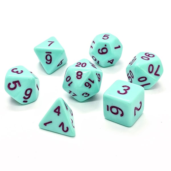 Green Rpg Dice Etsy UK