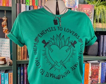 Camiseta Inimigos que se tornam Amantes: Camiseta literária para leitores de Romantasy