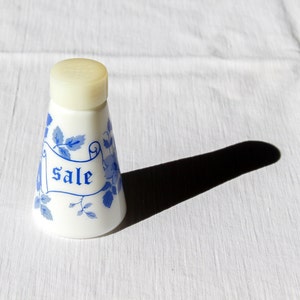 Vintage Opaline Italian Salt Shaker- Vintage Milk Glass Opaline Salt Shakers Pot Made Italy