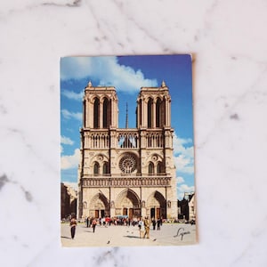 Cartolina d'epoca di Parigi – Cattedrale di Notre Dame – Cartolina d'epoca francese – Cartolina d'epoca Francia